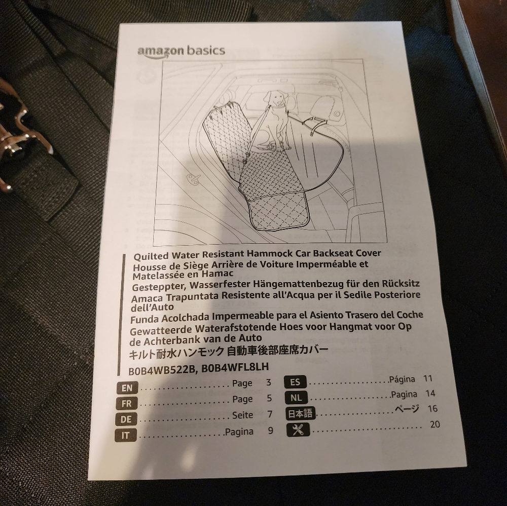 Hammock car backseat cover